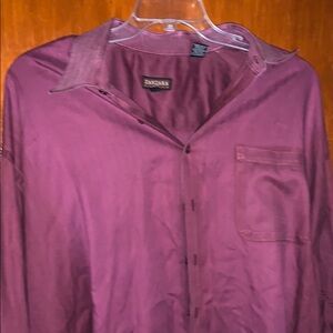Zanzara Men's Purple Button-Up Shirt